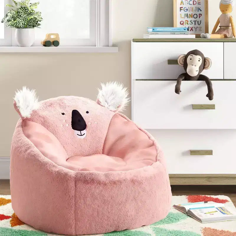 Poltrona Sacco Koala Grigia, Per Bambini, 1 Posto