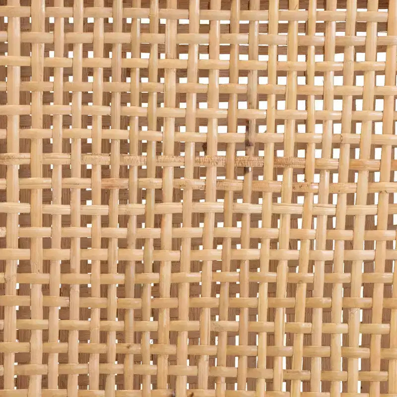 Sgabello da bancone in rattan marrone naturale/noce, senza braccioli, 1 posto
