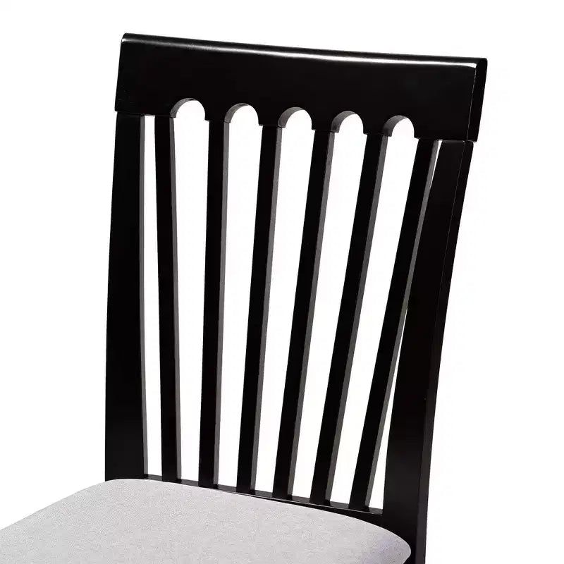 Sedia da pranzo imbottita Espresso/Grigio, set da 2