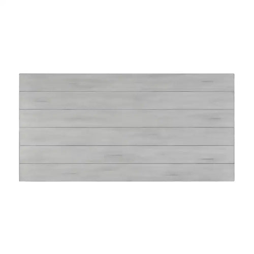 Set da pranzo di 7 pezzi, finitura whitewash, stile rustico, 6 posti a sedere
