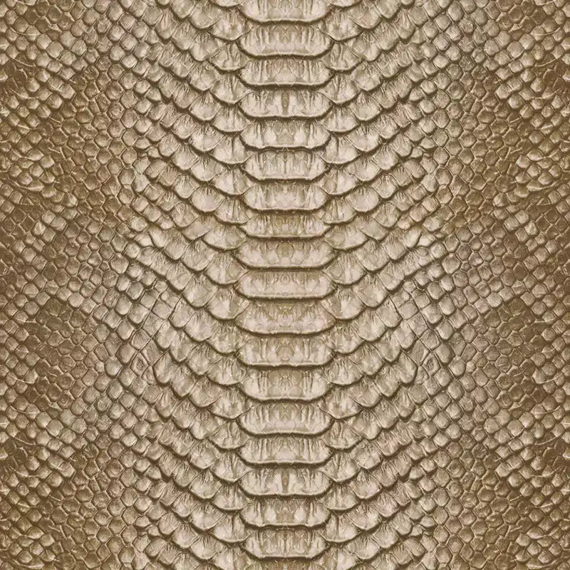 Divisorio per ambienti in tela con stampa serpente beige, 3 pannelli