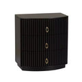 Powell 3 Drawers Chantel Nightstand Black