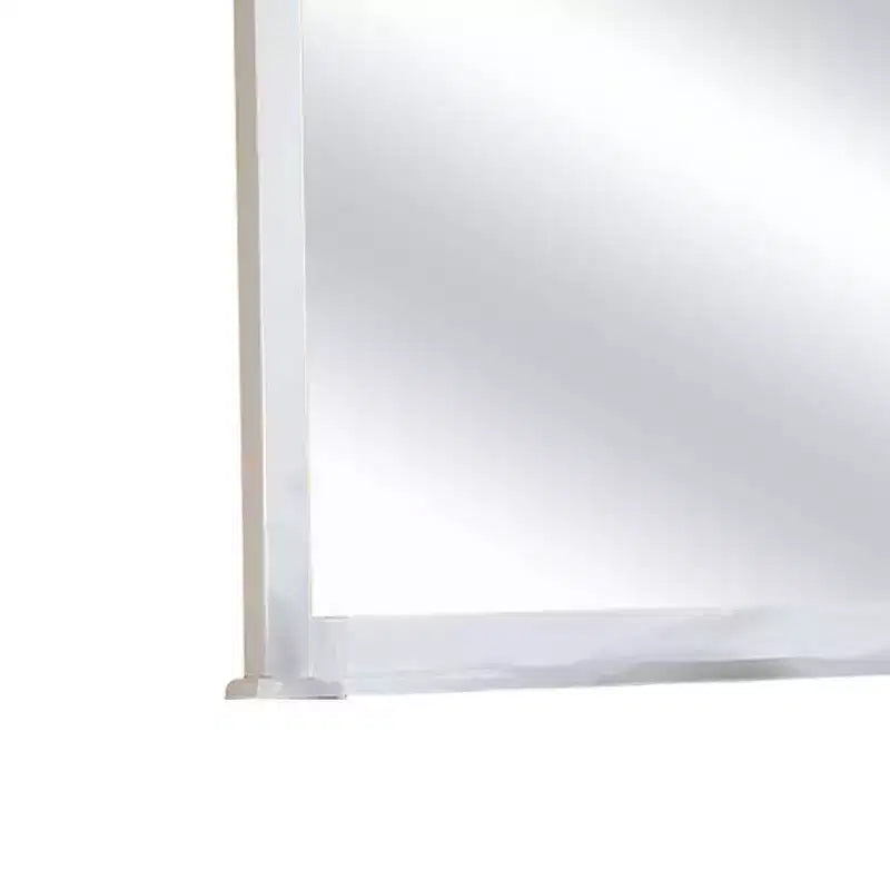 Specchio da toeletta con cornice in legno bianco – Singolo