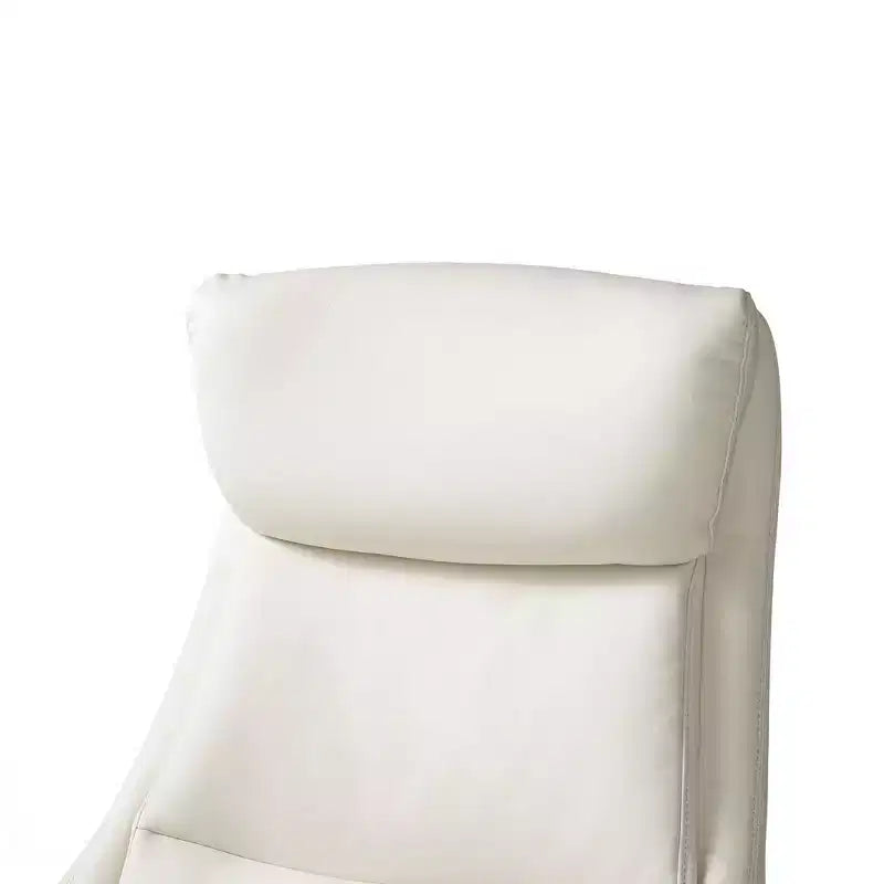 Sedia da ufficio girevole Mid-Century color crema, singola