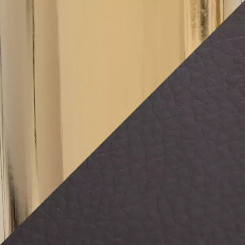 Sedia da ufficio girevole in similpelle oro/grigio, 1 persona