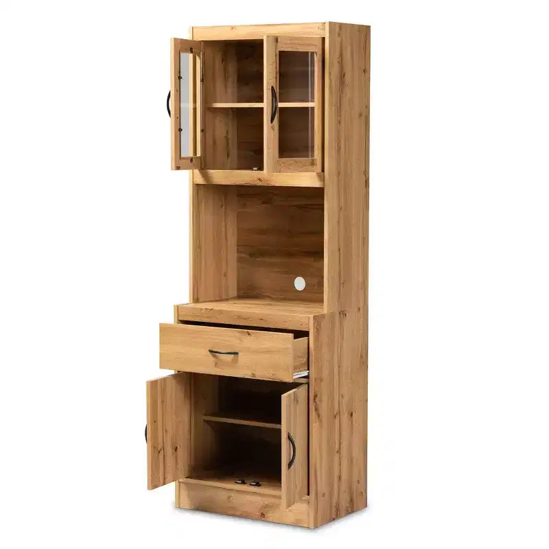 Mobile da Cucina e Credenza Rovere Marrone – Finitura Naturale, Casa 1 Persona