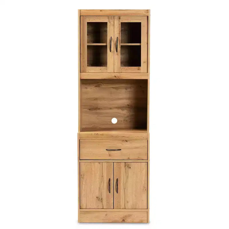 Mobile da Cucina e Credenza Rovere Marrone – Finitura Naturale, Casa 1 Persona