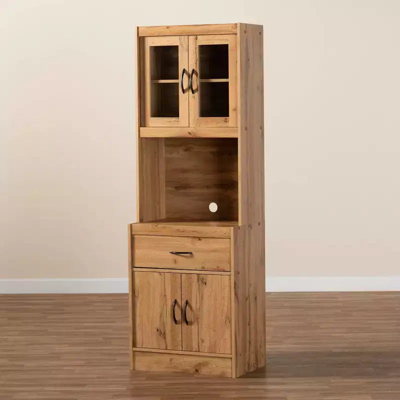 Mobile da Cucina e Credenza Rovere Marrone – Finitura Naturale, Casa 1 Persona