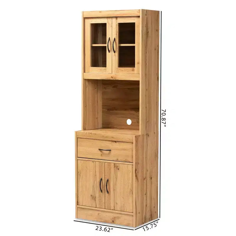 Mobile da Cucina e Credenza Rovere Marrone – Finitura Naturale, Casa 1 Persona