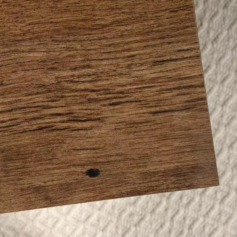 Scrivania direzionale a cavalletto con 4 cassetti – Castagno gessato / Rovere vintage – 1 persona