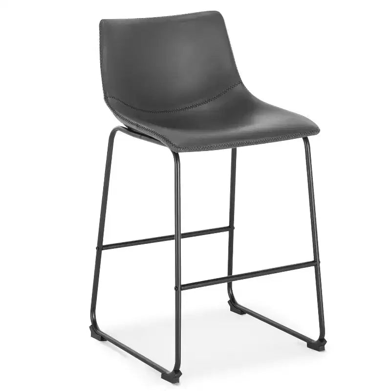 Sgabello da bancone rivestito in tessuto marrone/grigio/beige, set da 3