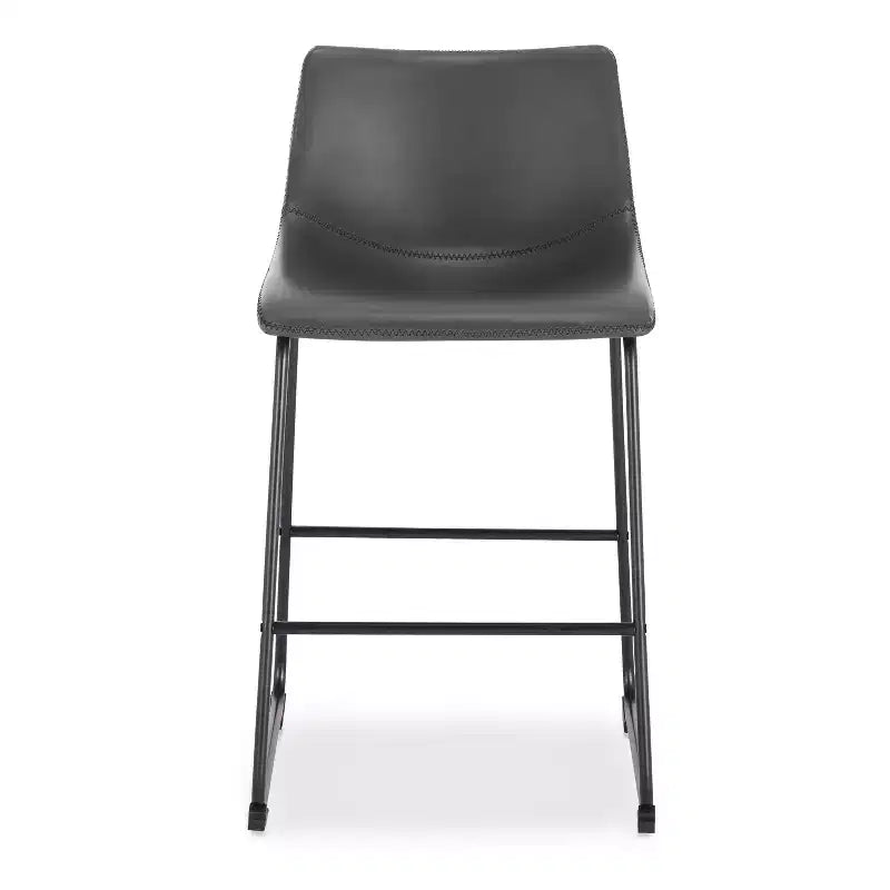 Sgabello da bancone rivestito in tessuto marrone/grigio/beige, set da 3