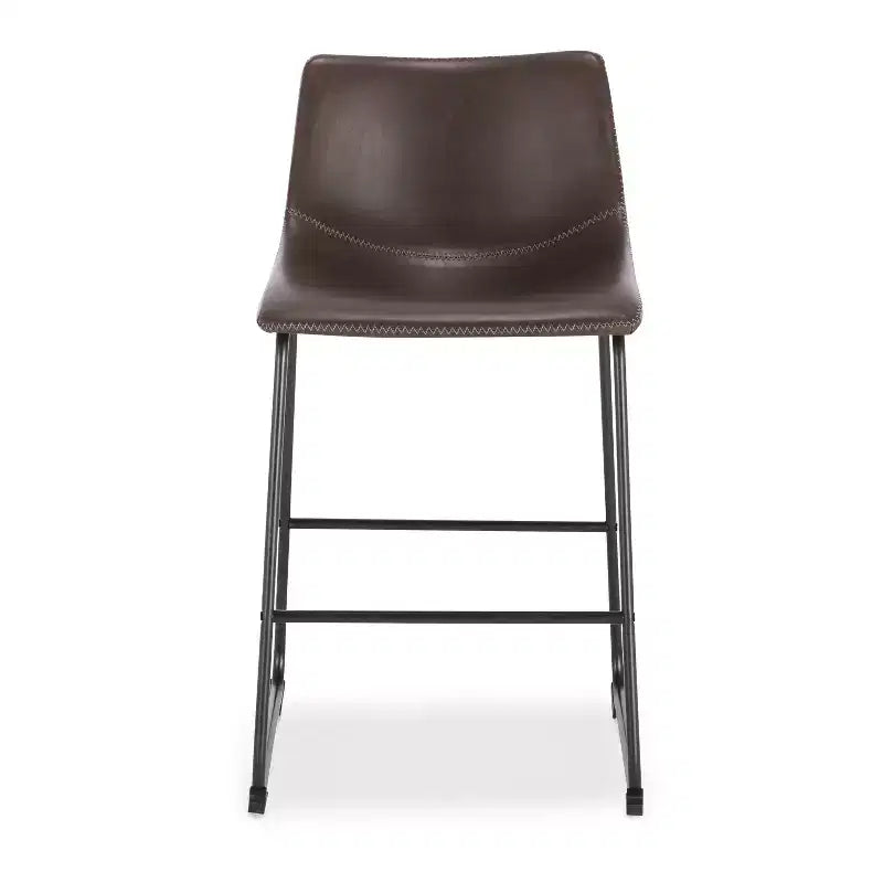 Sgabello da bancone rivestito in tessuto marrone/grigio/beige, set da 3