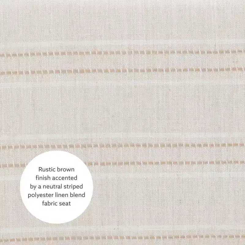 Sgabello da bancone senza schienale, imbottito, beige/grigio/marrone/naturale, 1 posto