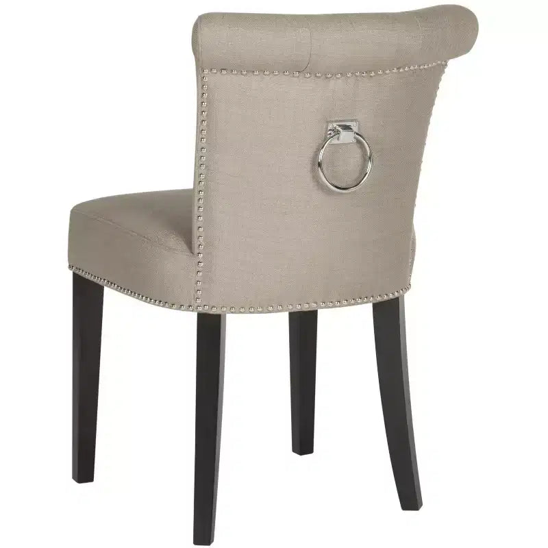 Sedia da pranzo con borchie decorative, multicolore, set da 2