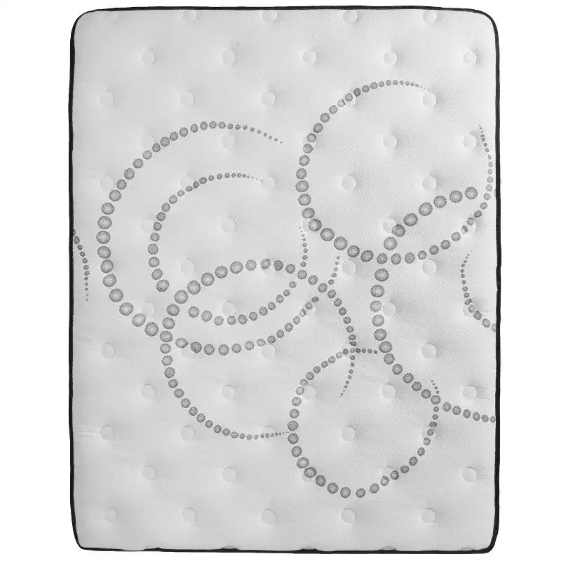 Pacco Materasso in Peluche Medio Bianco e Topper in Memory Gel, 1–2 Persone