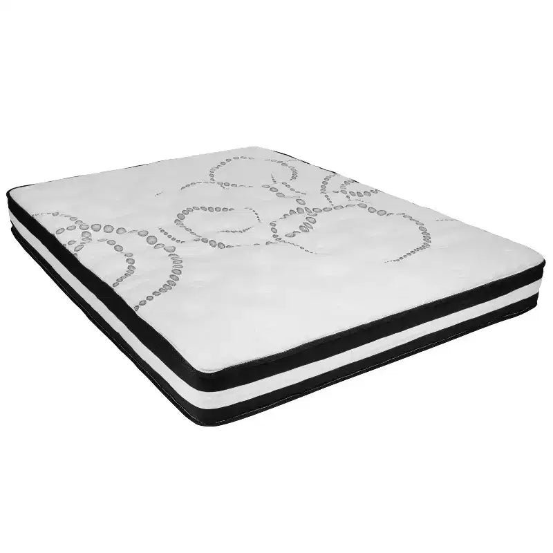 Pacco Materasso in Peluche Medio Bianco e Topper in Memory Gel, 1–2 Persone