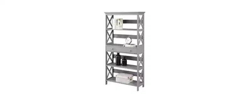 59,75 Libreria a 5 ripiani con cassetto Breighton Home Xavier