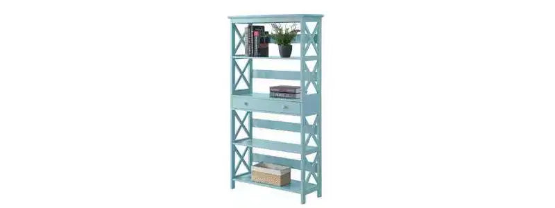 59,75 Libreria a 5 ripiani con cassetto Breighton Home Xavier
