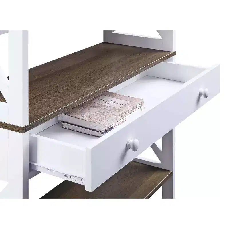 59,75 Libreria a 5 ripiani con cassetto Breighton Home Xavier