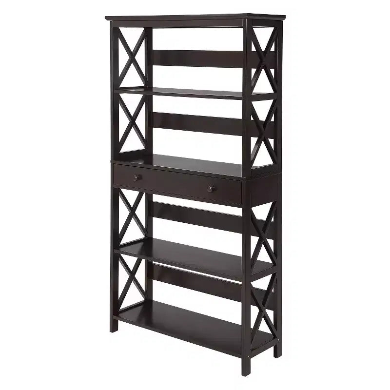 59,75 Libreria a 5 ripiani con cassetto Breighton Home Xavier