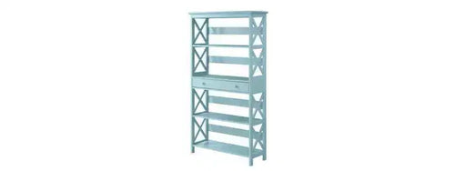59.75 Breighton Home Xavier 5-Shelf Bookcase with Drawer