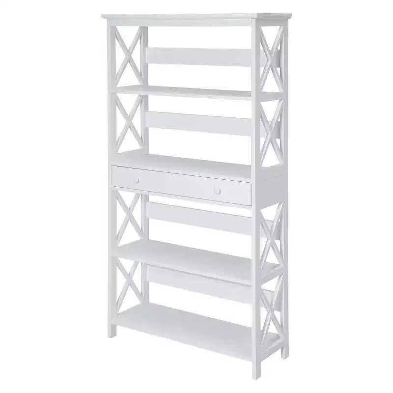 59,75 Libreria a 5 ripiani con cassetto Breighton Home Xavier