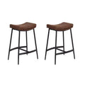Nathan James Set of 2 Arlo Backless Counter Height Barstool