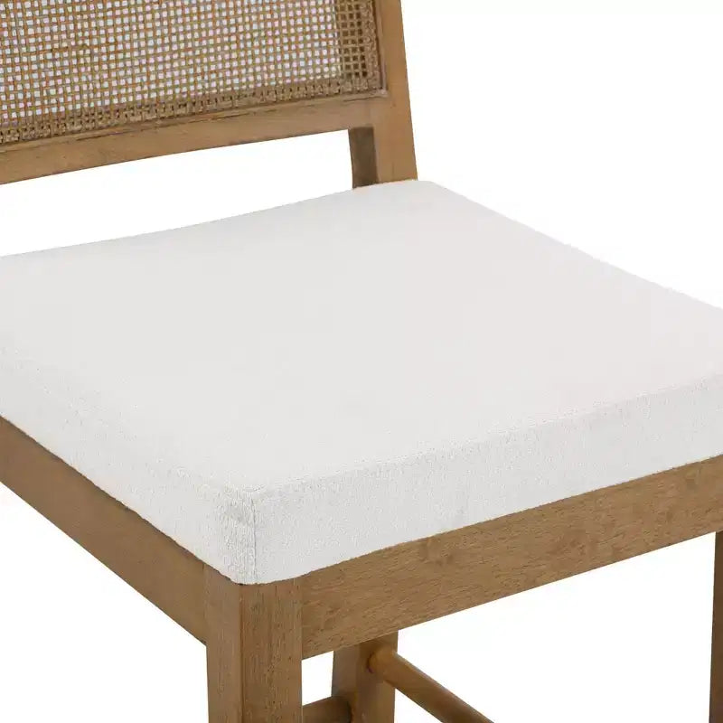 Sgabello da bar Boucle ad altezza bancone, multicolore, set da 4