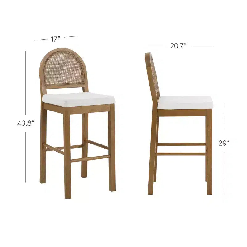 Sgabello da bar Boucle ad altezza bancone, multicolore, set da 4