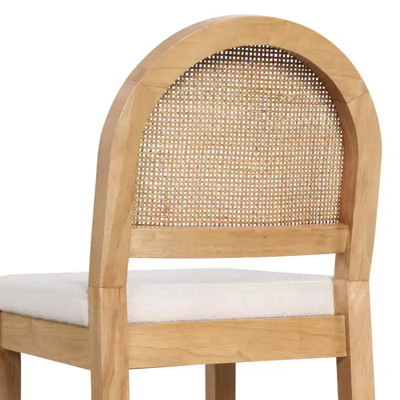 Sgabello da bar Boucle ad altezza bancone, multicolore, set da 4