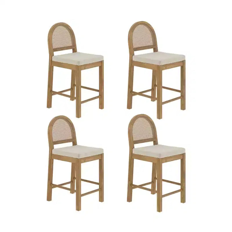 Sgabello da bar Boucle ad altezza bancone, multicolore, set da 4