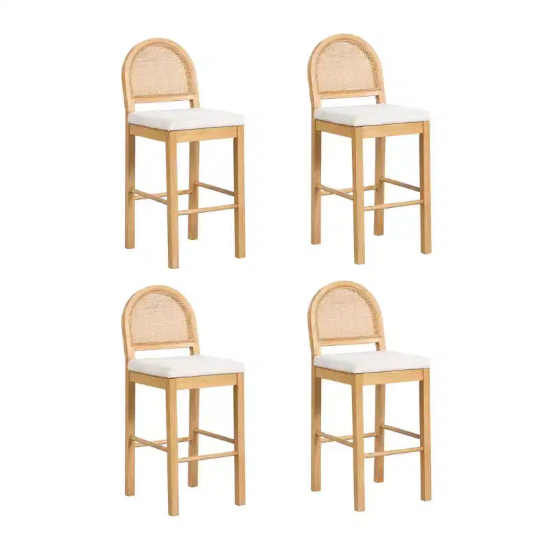 Sgabello da bar Boucle ad altezza bancone, multicolore, set da 4