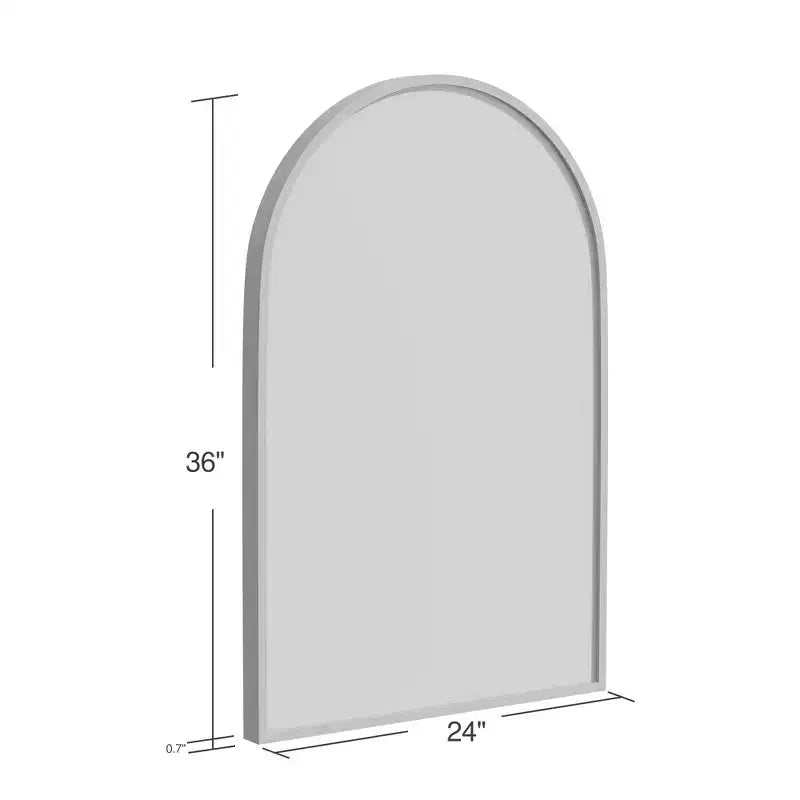 Specchio da parete ad arco nero/oro/argento, cornice in metallo, set da 2