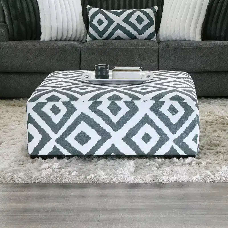 HOMES: Inside + Out Telven 41" Square Upholstered Ottoman